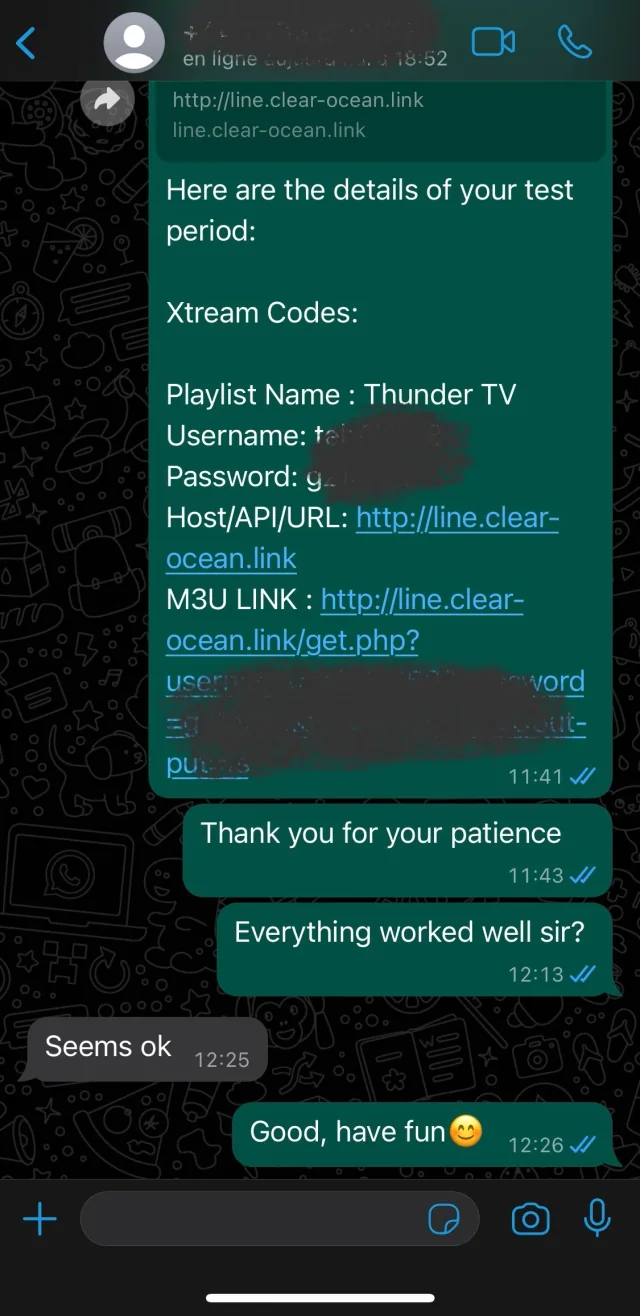 WhatsApp-recension om en lyckad IPTV-installation